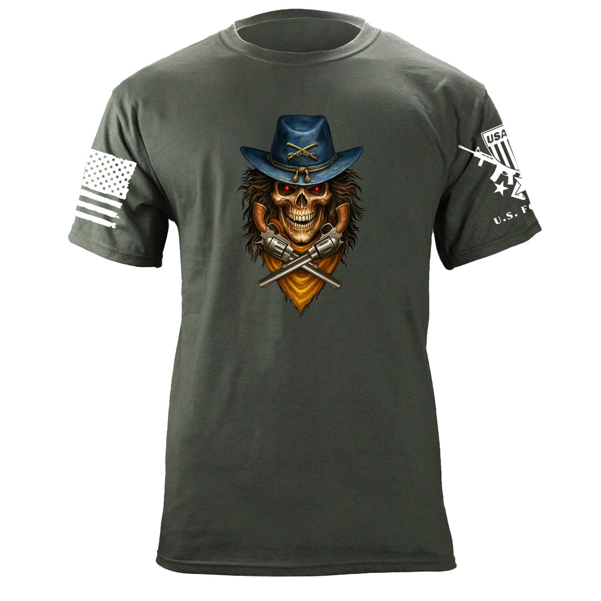 Cavalry Skull T-Shirt Shirts 87420-S-MG