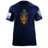 Cavalry Skull T-Shirt Shirts 87420-S-NAVY
