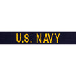 US Navy Gold Officer Branch Tape Embroidered Name / Branch Tapes 