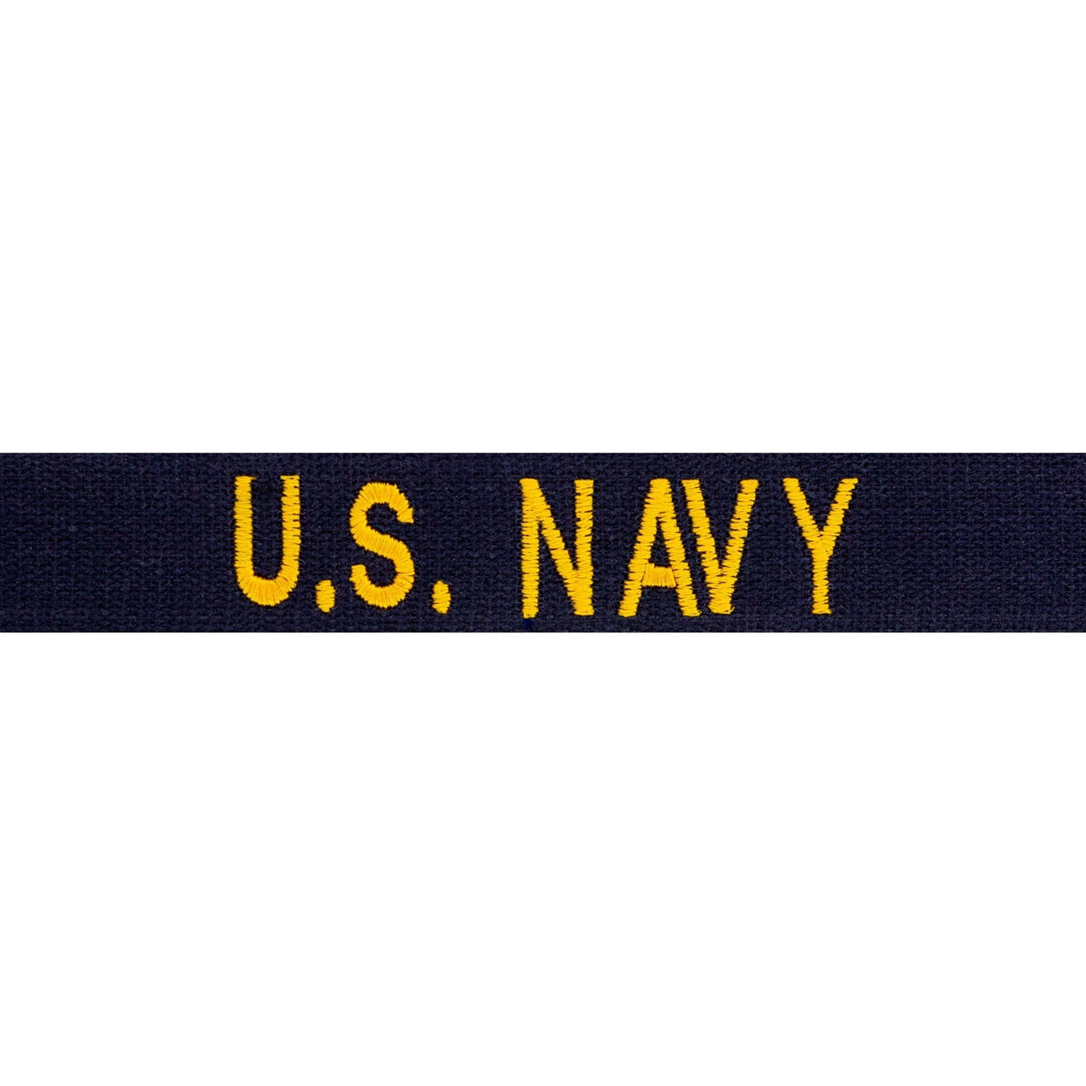 US Navy Gold Officer Branch Tape Embroidered Name / Branch Tapes 