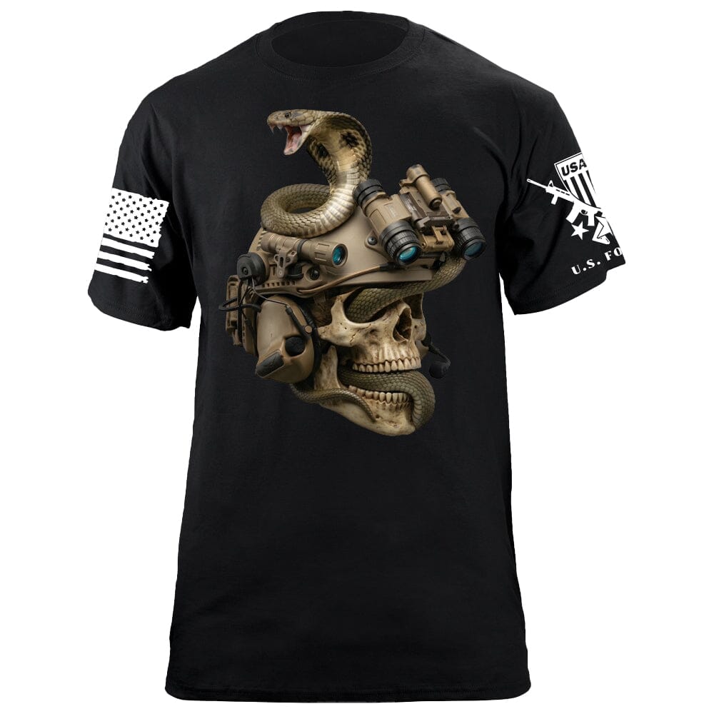 Cobra Skull T-Shirt Shirts 88109-S-BK