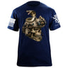 Cobra Skull T-Shirt Shirts 88109-S-NAVY