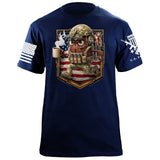 Coffee Bean Shield T-Shirt Shirts 88110-S-NAVY