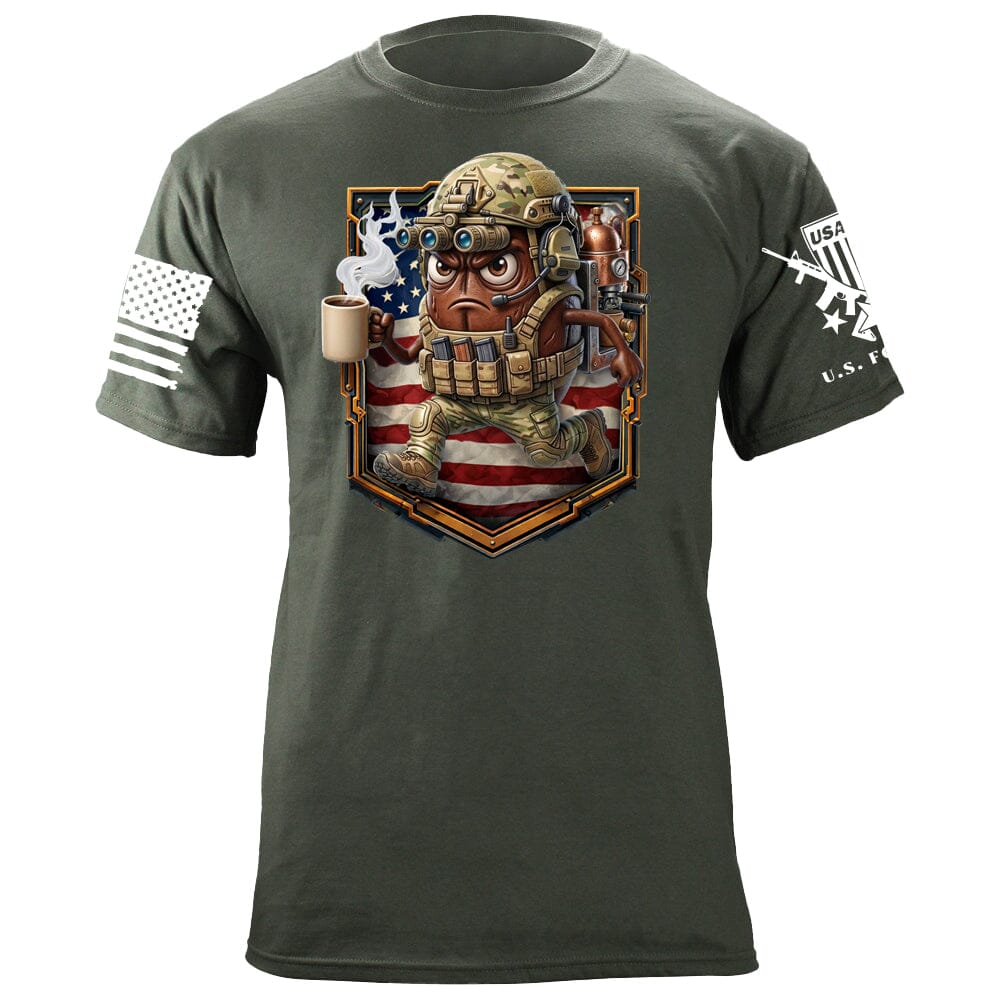 Coffee Bean Shield T-Shirt Shirts 88110-S-MG