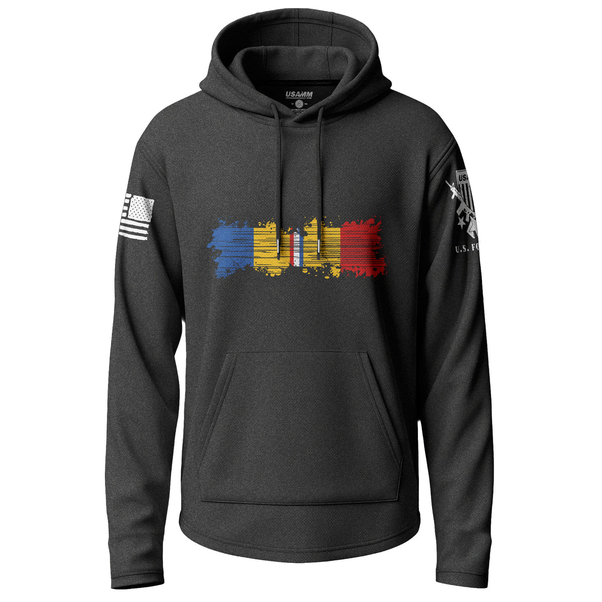 Combat Action Ribbon Distressed Lightweight Hoodie
