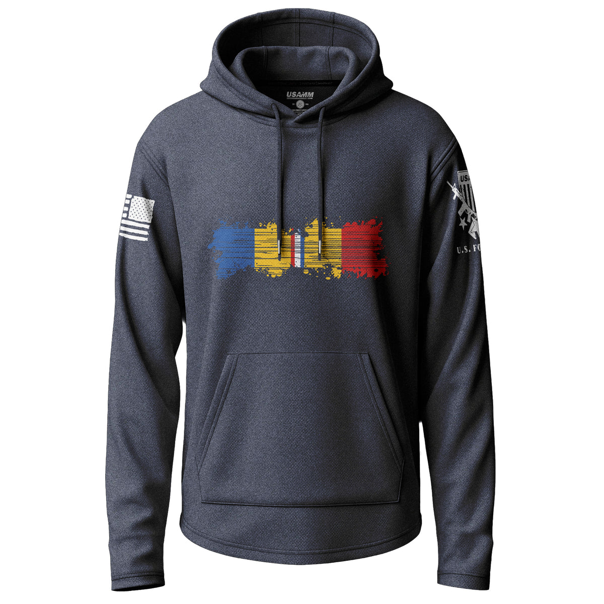 Combat Action Ribbon Distressed Lightweight Hoodie