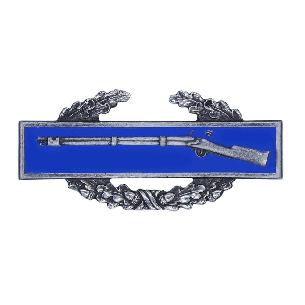 Army Blouse Miniature Combat Infantry Badge - First Award Silver Oxidized