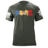 Combat Action Ribbon Distressed T-Shirt Shirts 87256-S-MG