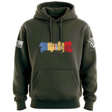 Combat Action Ribbon Distressed Hoodie Hoodies 