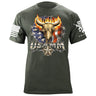 USAMM Bull Skull T-Shirt Shirts 88065-S-MG