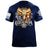 USAMM Bull Skull T-Shirt Shirts 88065-S-NAVY