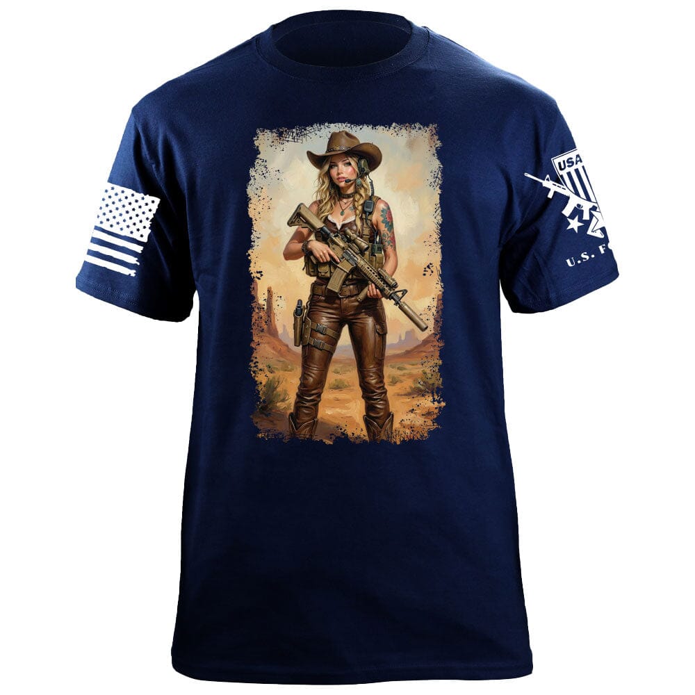 Cowgirl T-shirt Shirts 88023-S-NAVY