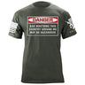 Danger Bad Mouthing This Country T-shirt Shirts 87049-S-MG