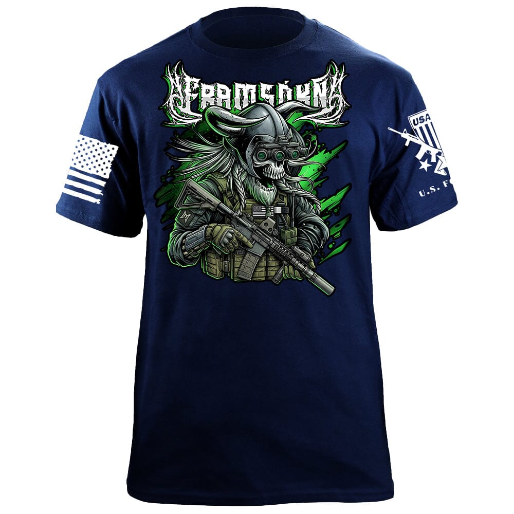 Death Metal Viking T-Shirt Shirts 88112-S-NAVY