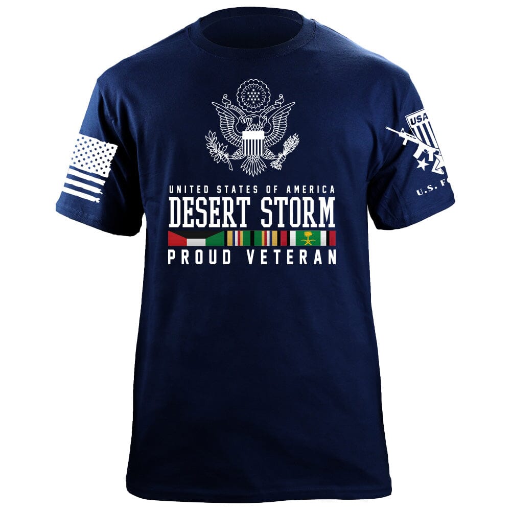 Desert Storm Ribbons T-Shirt Shirts 88174-S-NAVY