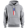 Distressed Skinny Vertical Texas Flag Hoodie Hoodies 