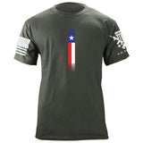 Distressed Skinny Vertical Texas Flag T-Shirt Shirts 87062-S-MG