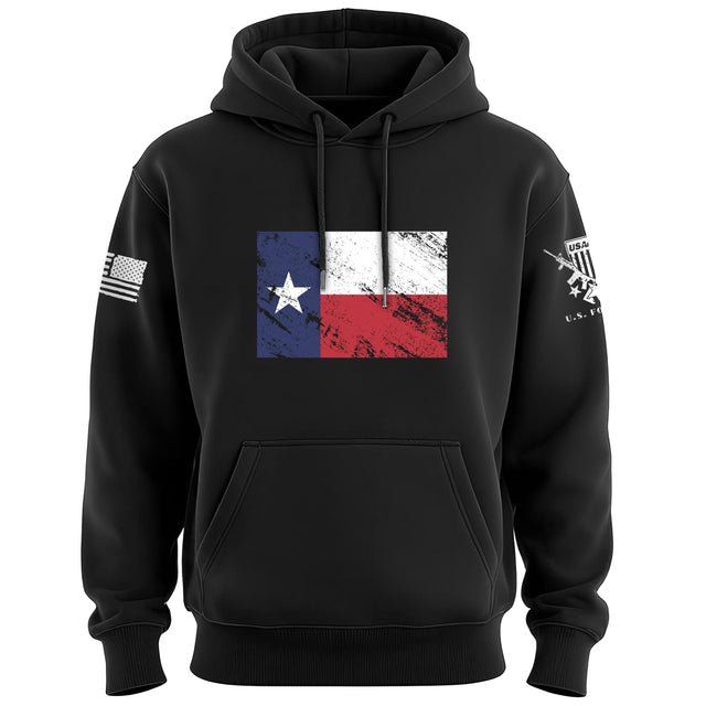 Distressed Texas Flag Hoodie Hoodies 
