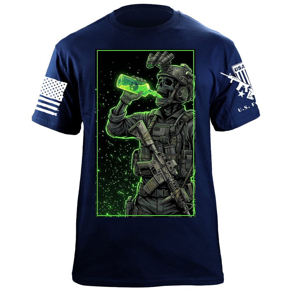 Drinking Radiation T-Shirt Shirts 88117-S-NAVY