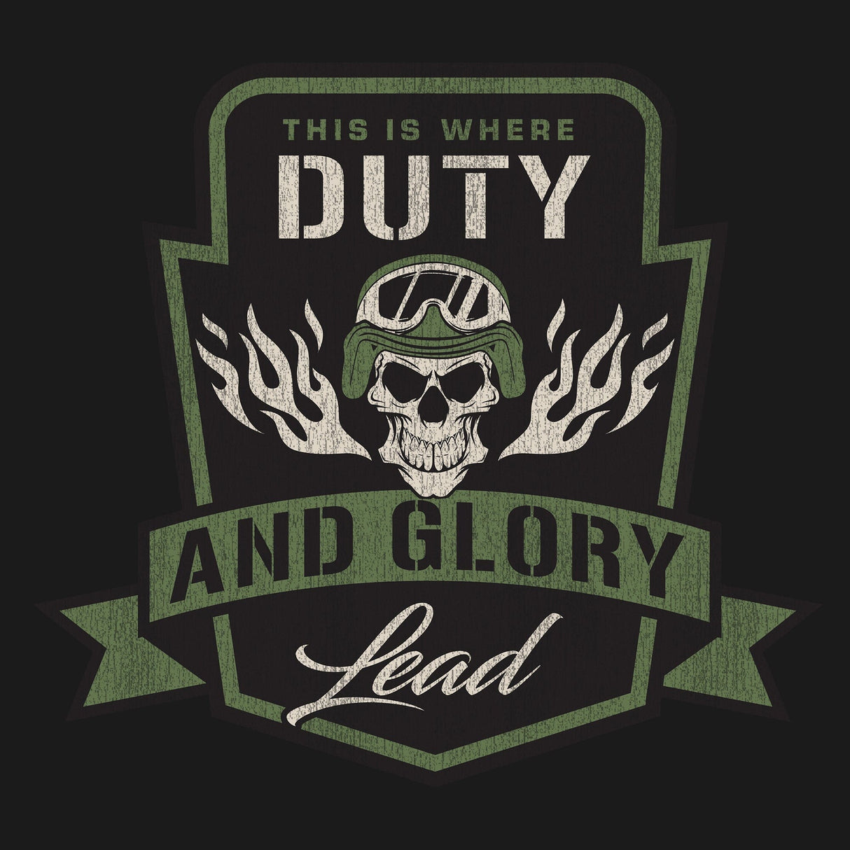 Duty and Glory Lead Graphic Hoodie Hoodies 