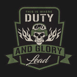 Duty and Glory Lead Graphic Hoodie Hoodies 