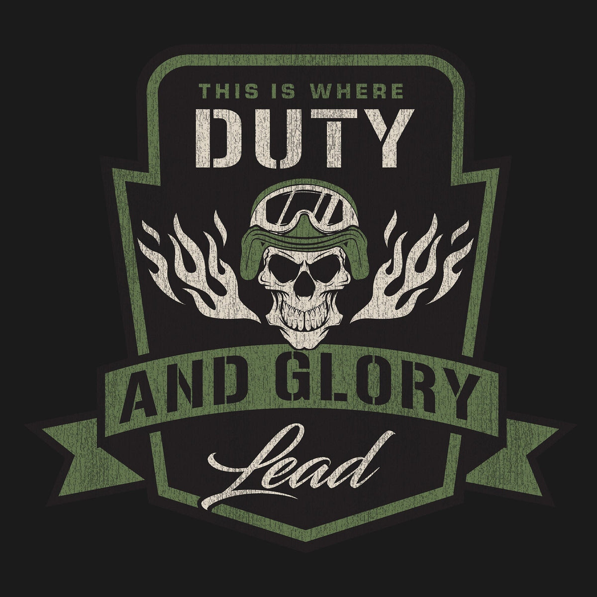 Duty and Glory Lead Graphic Hoodie Hoodies 