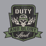 Duty and Glory Lead Graphic Hoodie Hoodies 