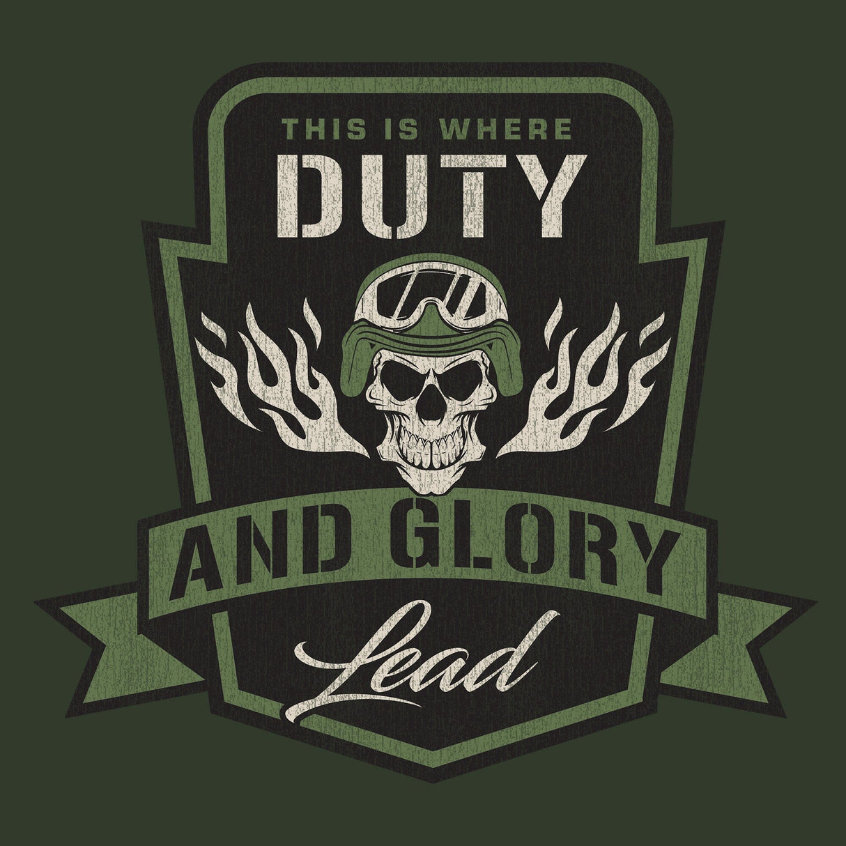 Duty and Glory Lead Graphic Hoodie Hoodies 