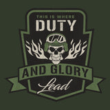 Duty and Glory Lead Graphic Hoodie Hoodies 
