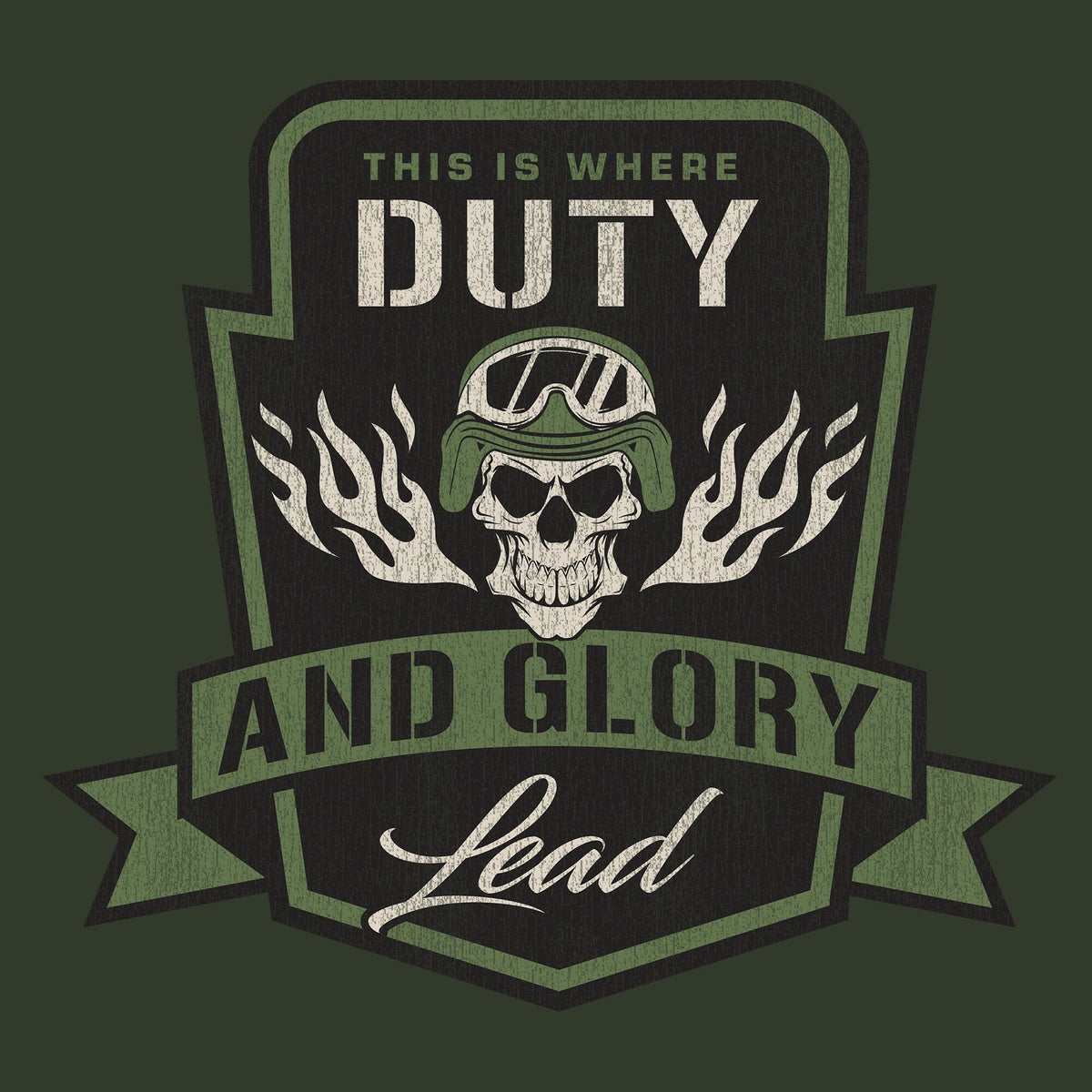 Duty and Glory Lead Graphic Hoodie Hoodies 