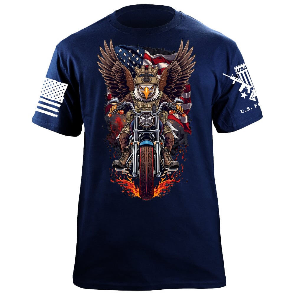 Eagle V-Twin T-Shirt Shirts 88200-S-NAVY