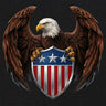 USA Eagle Shield T-Shirt *NEEDS TSHIRT IMAGES* Shirts 88202-S-BK