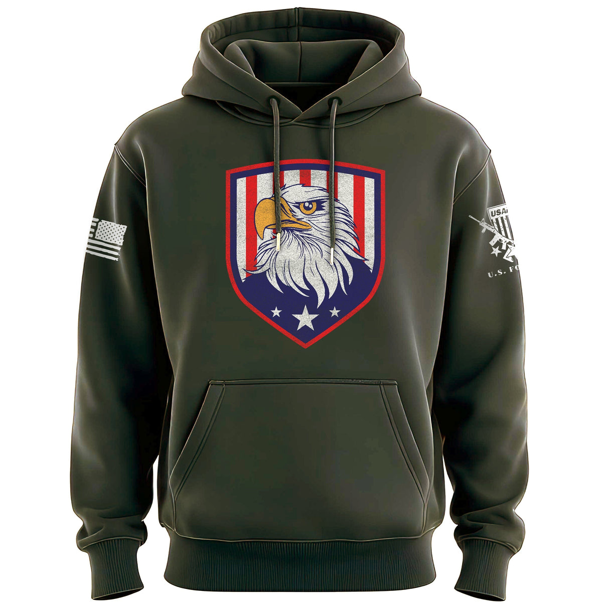 Eagle Head 3 Stars Hoodie Hoodies 