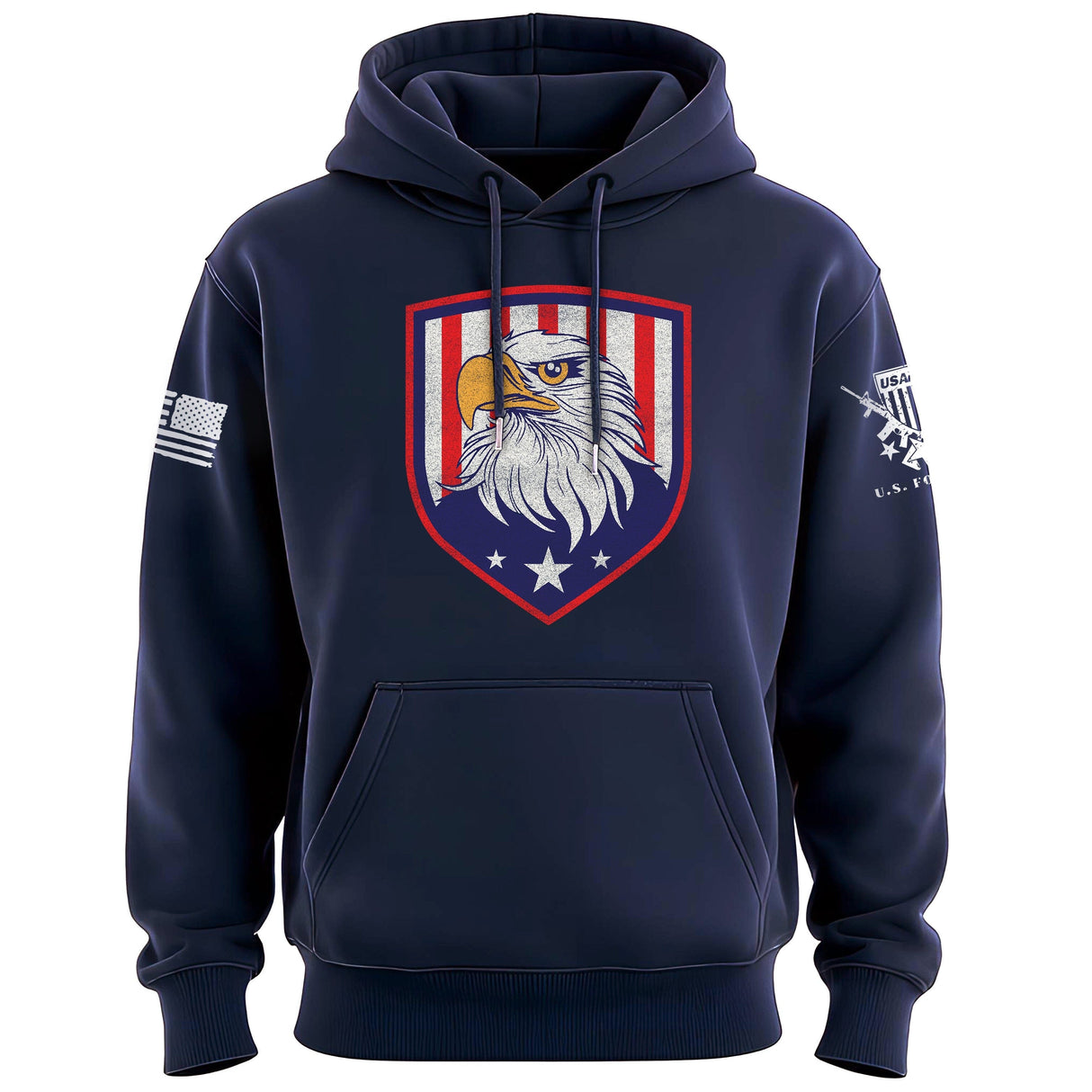 Eagle Head 3 Stars Hoodie Hoodies 