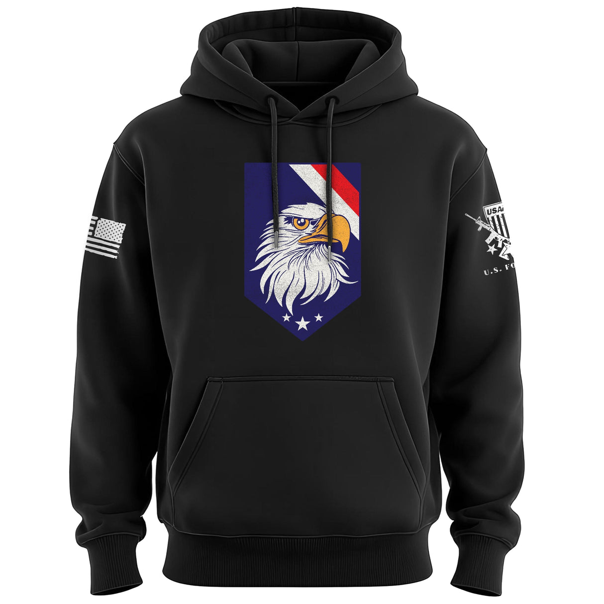 EAGLE HEAD Shield TOP Stripes Hoodie Hoodies 