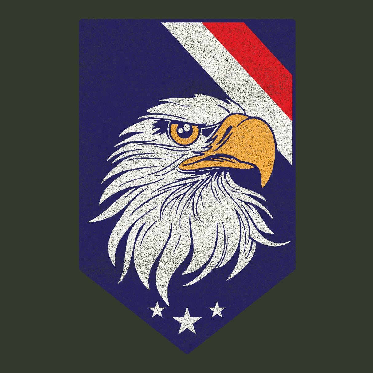 EAGLE HEAD Shield TOP Stripes Hoodie Hoodies 