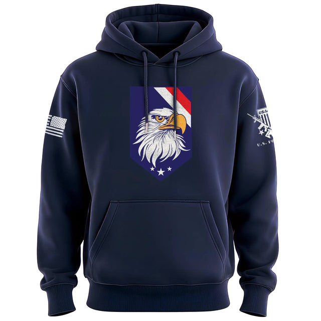EAGLE HEAD Shield TOP Stripes Hoodie Hoodies 