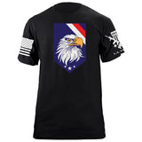 EAGLE HEAD Shield TOP Stripes Tshirt Shirts 87116-S-BK