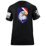 EAGLE HEAD Shield TOP Stripes Tshirt Shirts 87116-S-BK