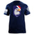 EAGLE HEAD Shield TOP Stripes Tshirt Shirts 87116-S-NAVY