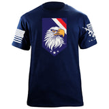 EAGLE HEAD Shield TOP Stripes Tshirt Shirts 87116-S-NAVY