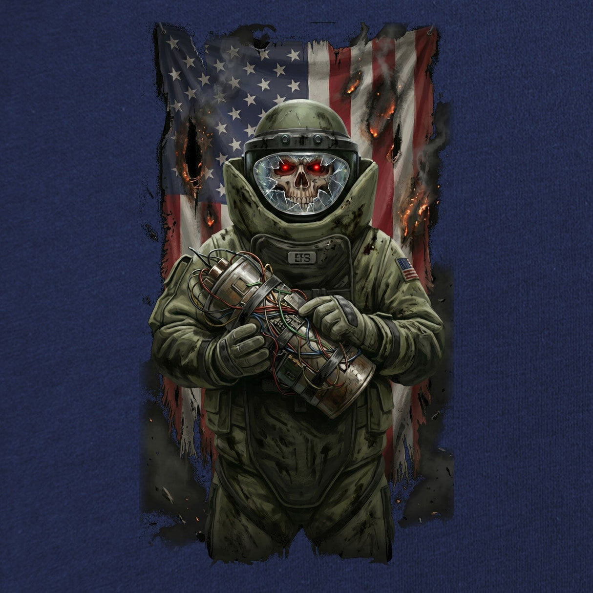 EOD USA T-Shirt *NEEDS TSHIRT IMAGES* Shirts 88203-S-NAVY
