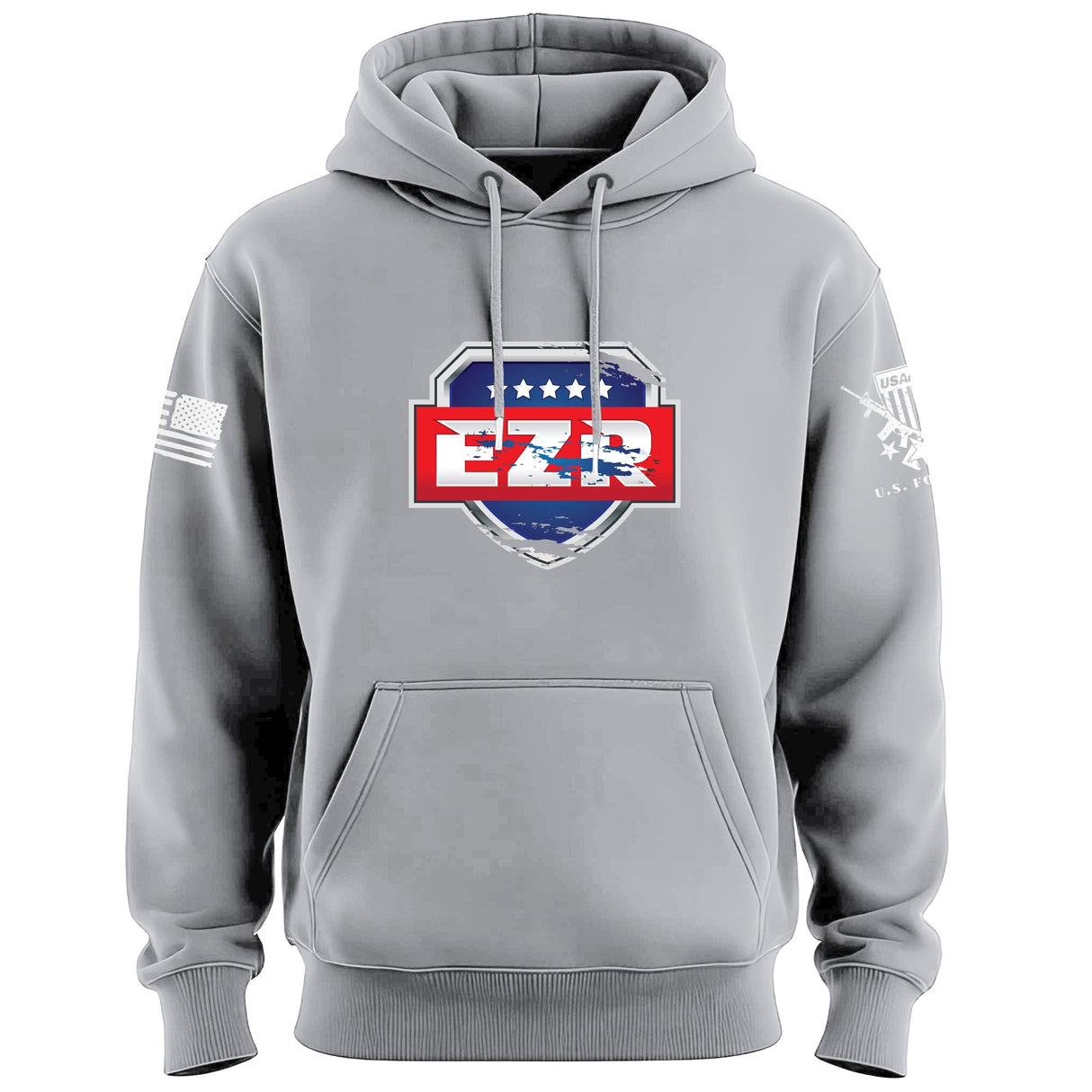 EZR Shield Distressed Hoodie Hoodies 