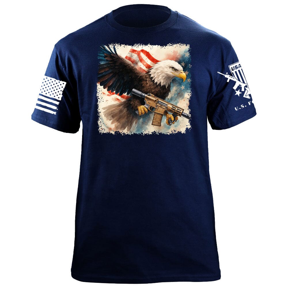 Eagle AR-Pistol T-Shirt Shirts 88027-S-NAVY
