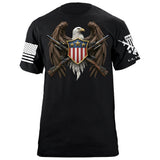 Eagle w/ Crossed Guns T-Shirt Shirts 88118-S-BK