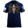Eagle w/ Crossed Guns T-Shirt Shirts 88118-S-NAVY