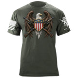 Eagle w/ Crossed Guns T-Shirt Shirts 88118-S-MG