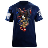 Eagle Skull Sig T-Shirt Shirts 88201-S-NAVY