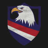 Eagle Head Shield Bottom Stripes Hoodie Hoodies 