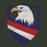 Eagle Head Shield Bottom Stripes Hoodie Hoodies 